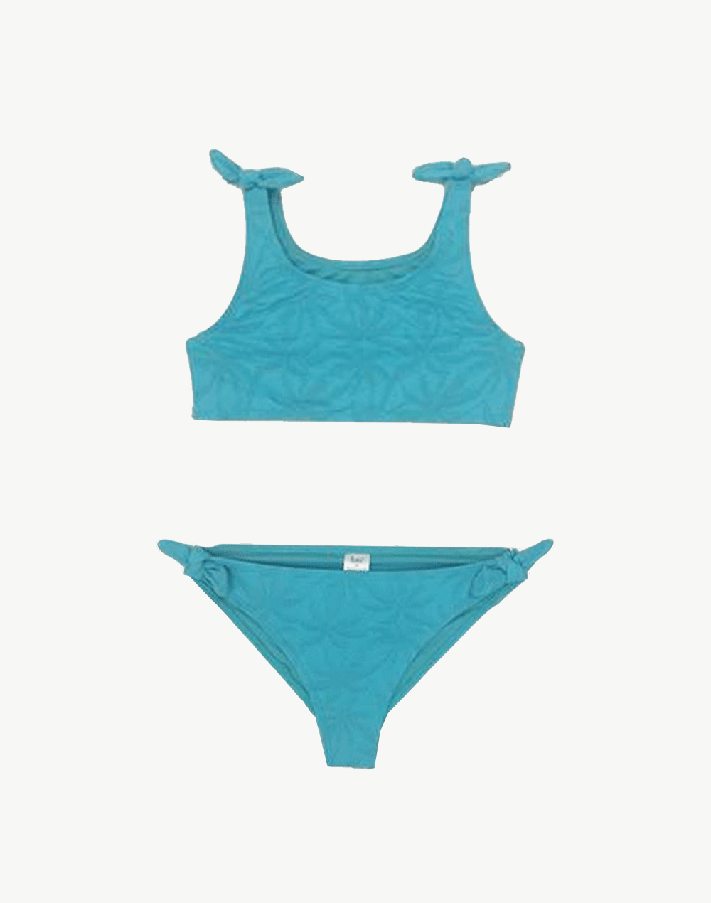 Girls Palm Palm Knot Bikini Set#color_palm-teal