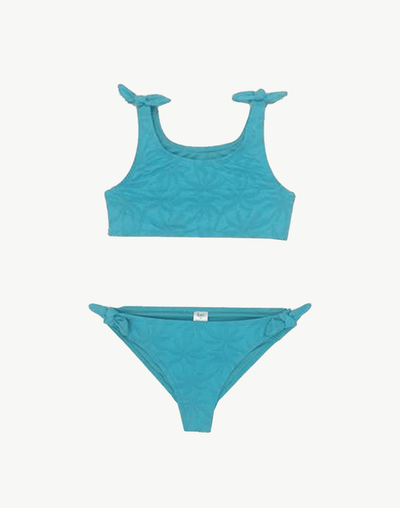 Girls Palm Palm Knot Bikini Set#color_palm-teal