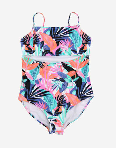 Girls She's Like Summer Zee Keyhole One Piece#color_shes-like-summer-multi