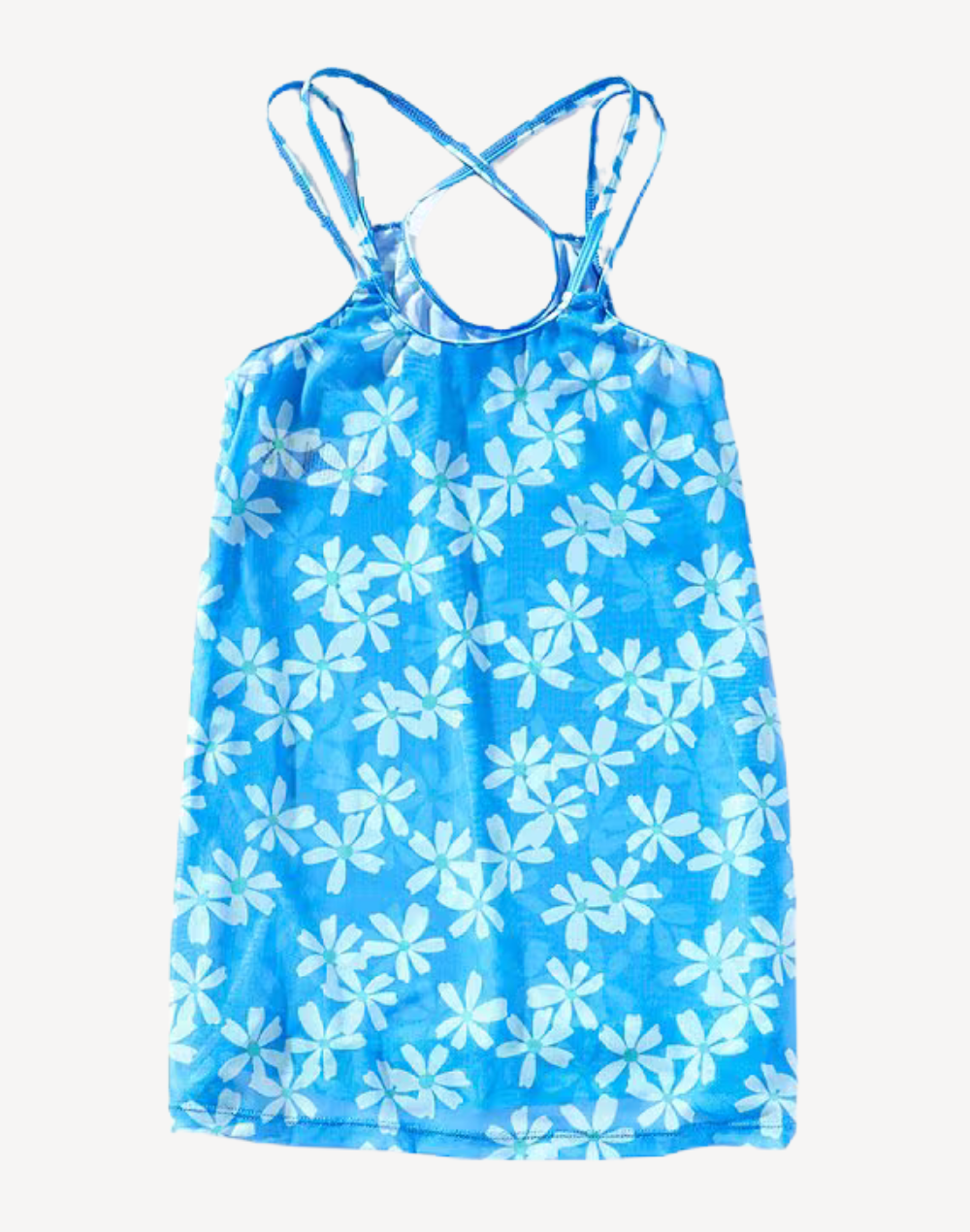 Girls Wild Daisies Mesh Dress
