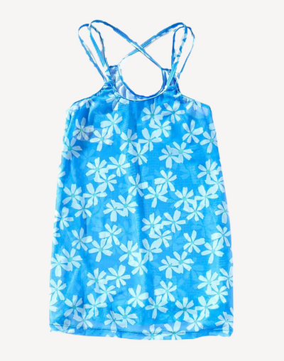 Girls Wild Daisies Mesh Dress#color_wild-daisies-blue