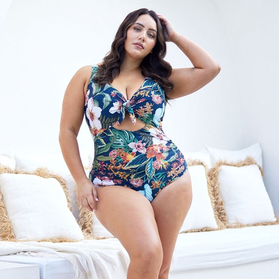European High Waisted Womens Plus Size Swimsuits With Padded Chest