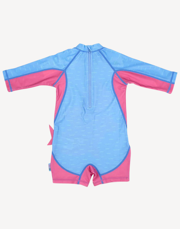 Infant Girls Shark One Piece Rashguard