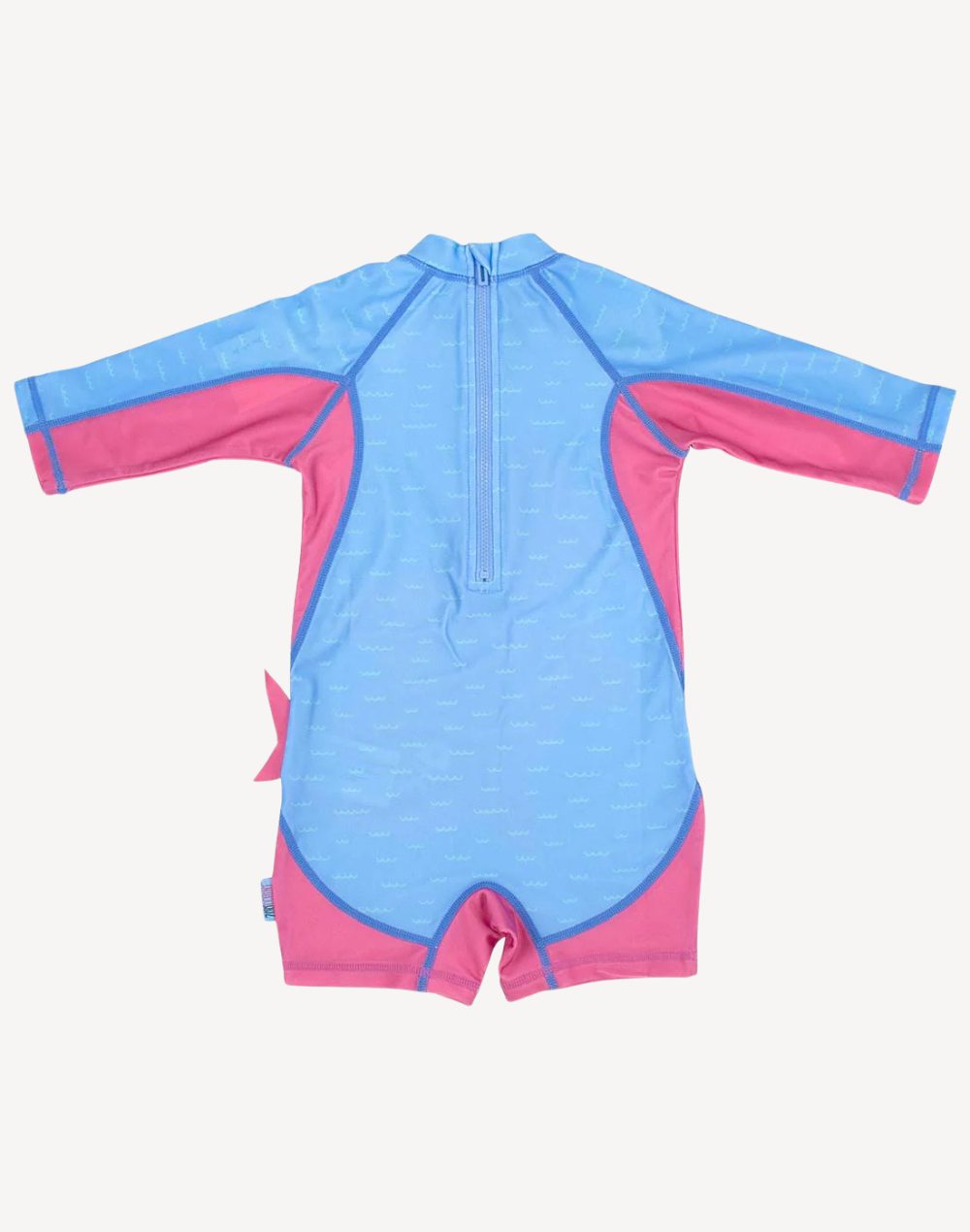 Infant Girls Shark One Piece Rashguard#color_shark-pink