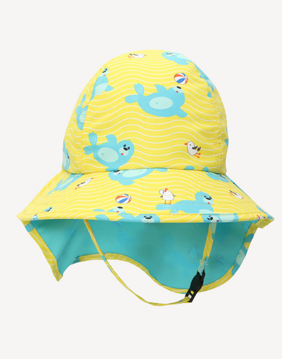 Toddler Seal UPF 50 Sun Hat#color_seal-aqua