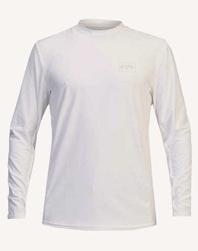 Men's Arch Mesh UPF 50+ Long Sleeve Swim Shirt#color_white