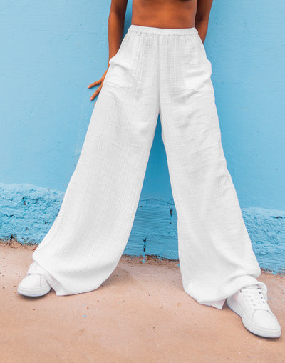 What A Vibe Pant#color_white