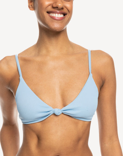 Ribbed Love The Surf Bikini Top#color_bel-air-blue