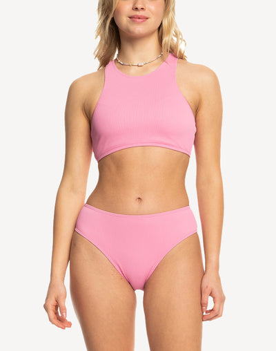 Active Rib Moderate Bikini Bottom#color_cyclamen-pink