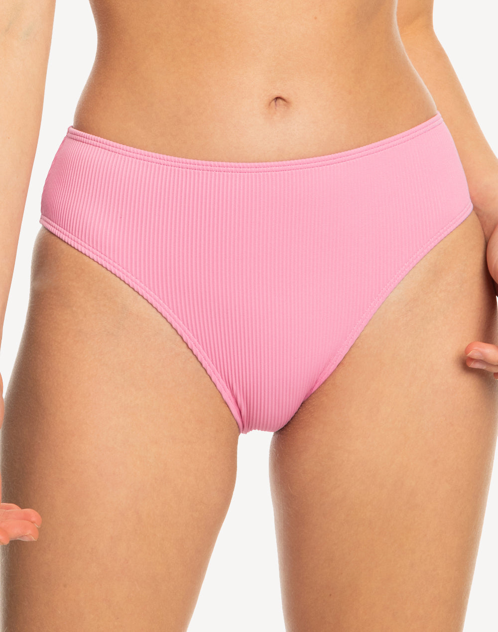 Active Rib Moderate Bikini Bottom#color_cyclamen-pink