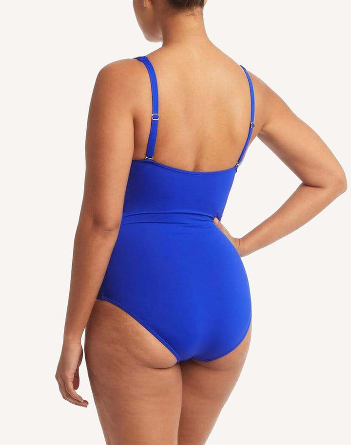 Essentials Cobalt Cross Front Multifit One Piece