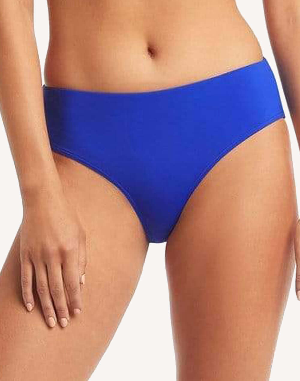 Essentials Cobalt Mid Bikini Bottom