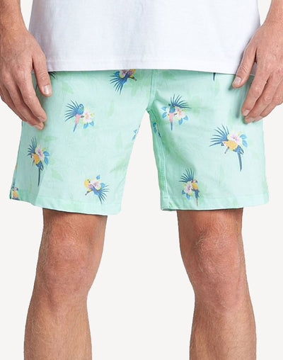 Billabong Sundays Layback 17"  Swim Trunk#color_green