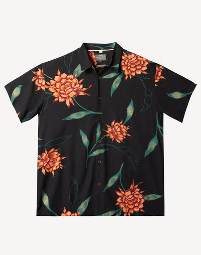 Perfect Bloom Short Sleeve Shirt#color_perfect-bloom-black