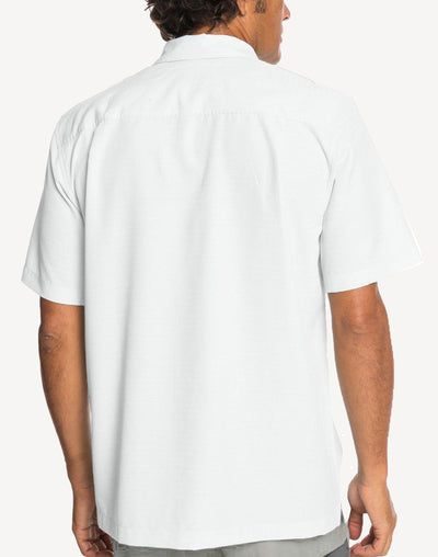 Quiksilver Waterman Centinela 4 Short Sleeve Shirt#color_white