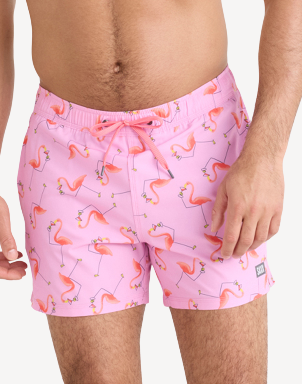 Oh Buoy 2N1 5" Swim Trunk#color_drinko-flamingo-taffy