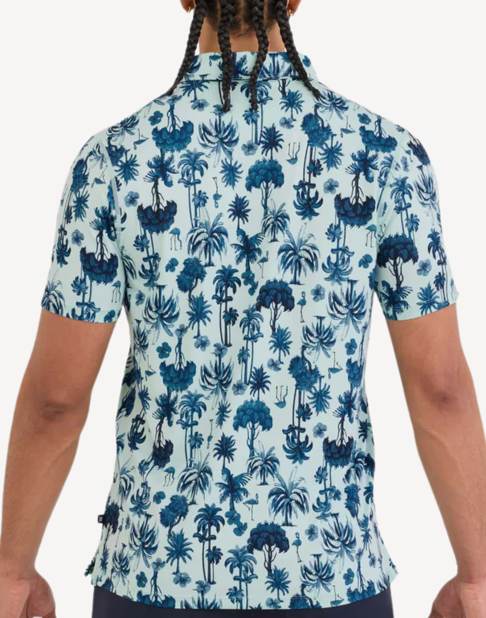 Palm Toile Droptemp All Day Cooling Polo