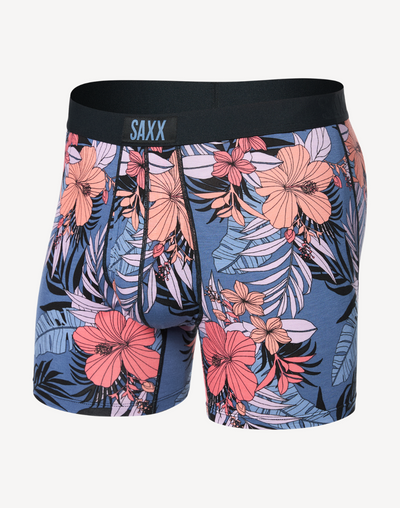 Ultra Boxer Brief With Fly#color_hibiscus-jungle-blue