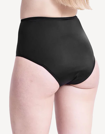 Period Swimwear High Waist Bikini Bottoms#color_black