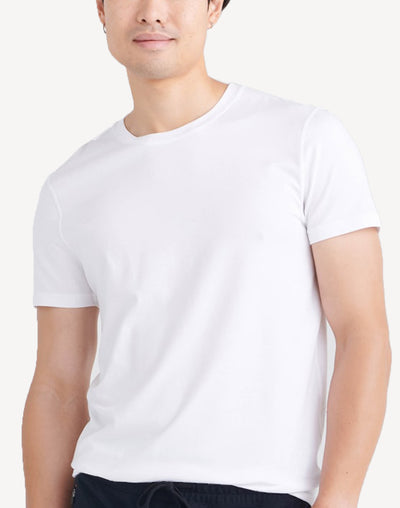 Droptemp Cooling Cotton Crew T-Shirt#color_white