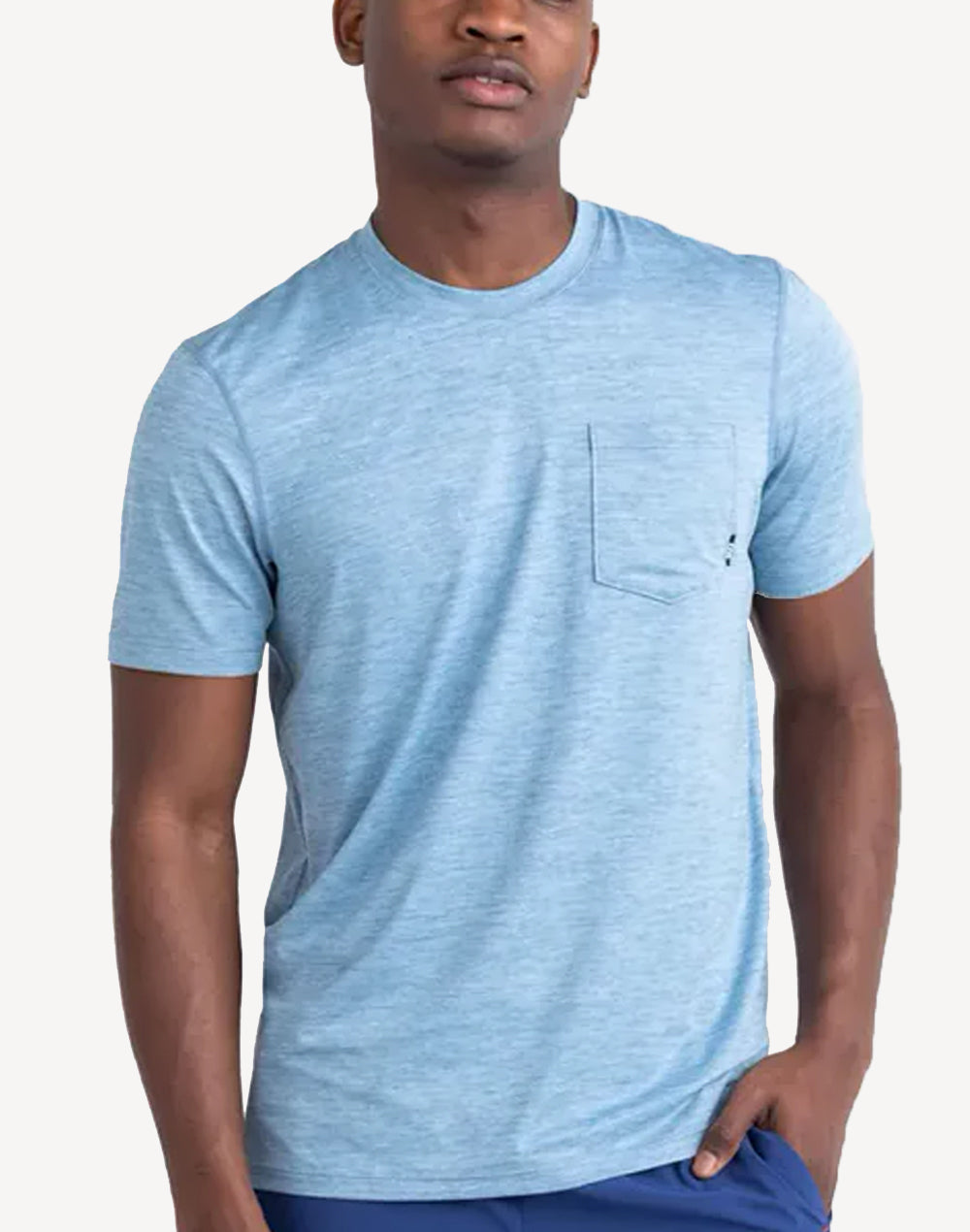 Droptemp All Day Cooling Pocket T-Shirt#color_washed-blue-heather