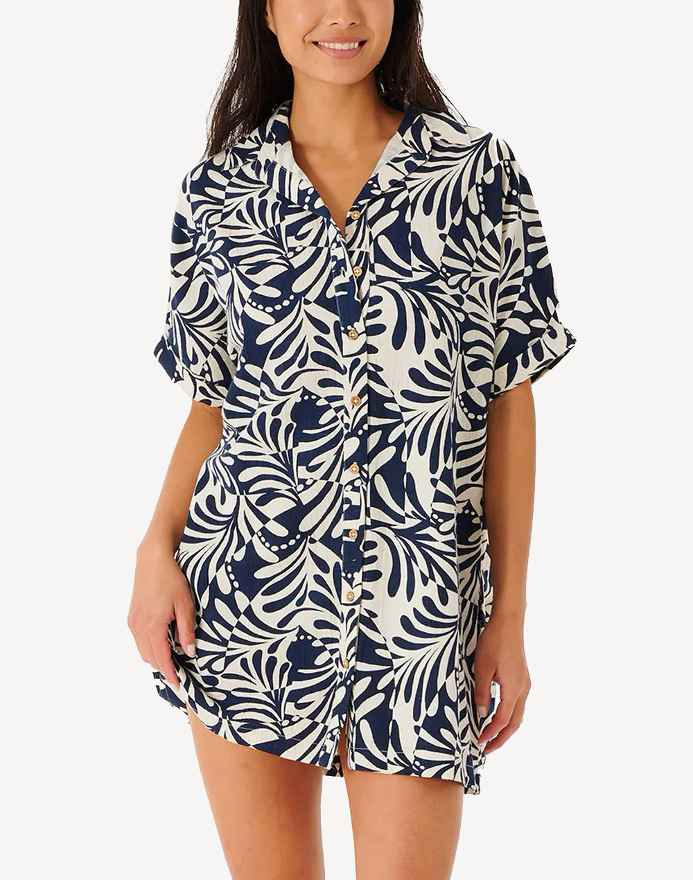 Afterglow Shirt Dress#color_afterglow-navy