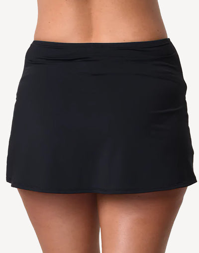 Solid Cover Up Skirt#color_black