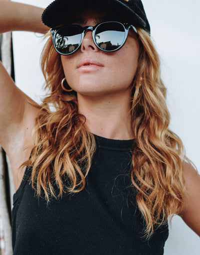 Ella Polarized Sunglasses#color_ella-black-smoke