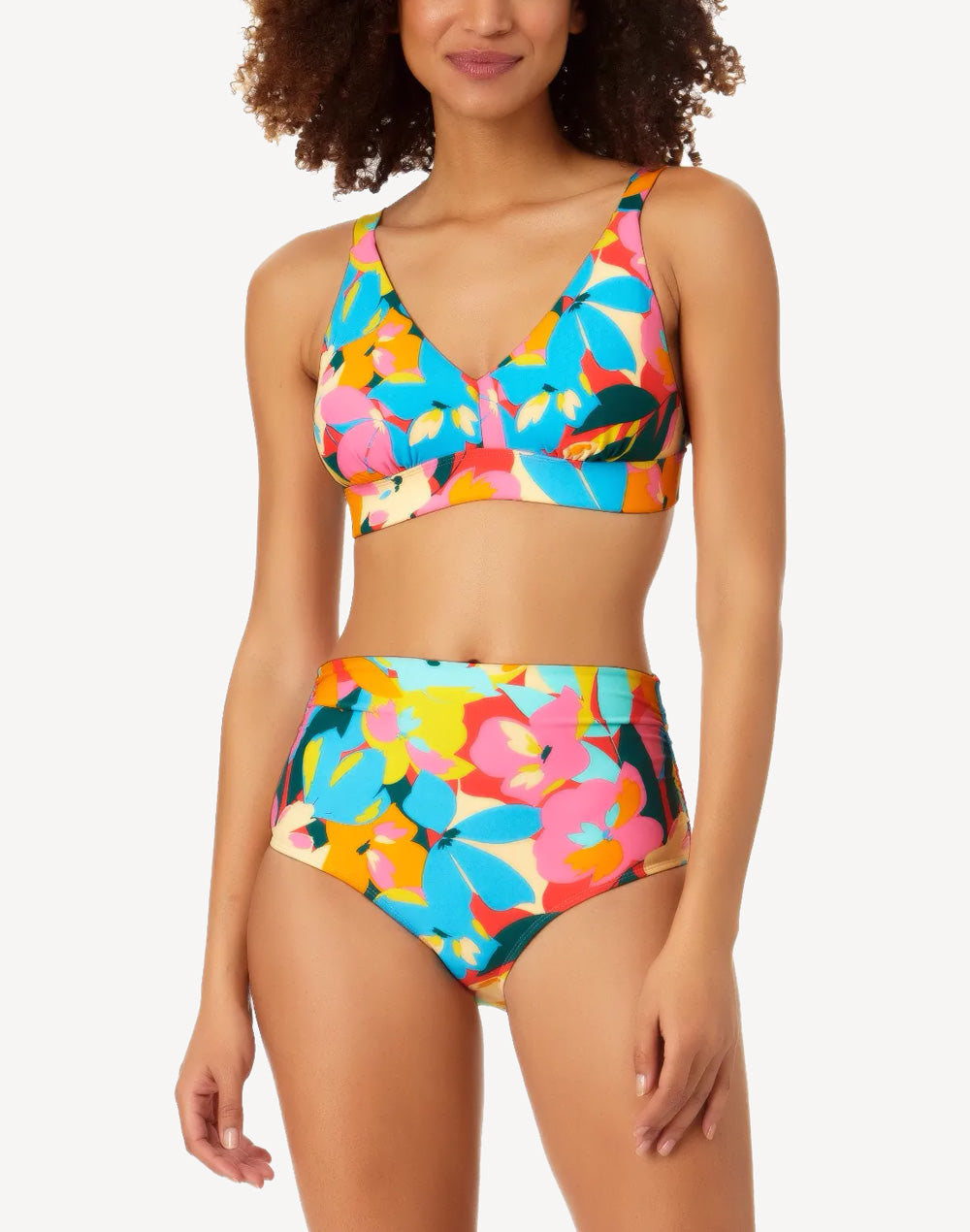 Plumeria Easy Triangle Bikini Top#color_plumeria-multi