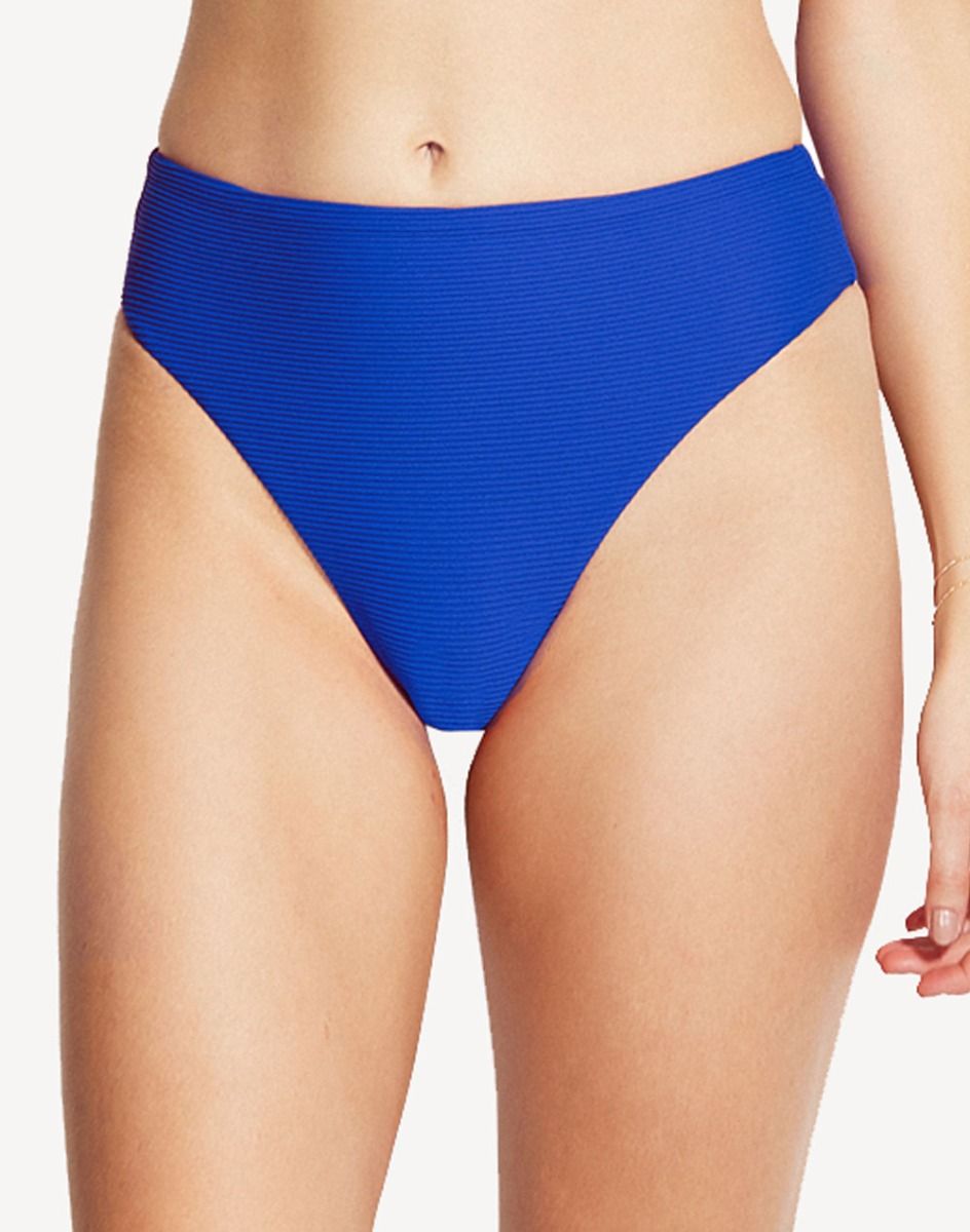 Essentials High Waisted Bikini Bottom#color_blue
