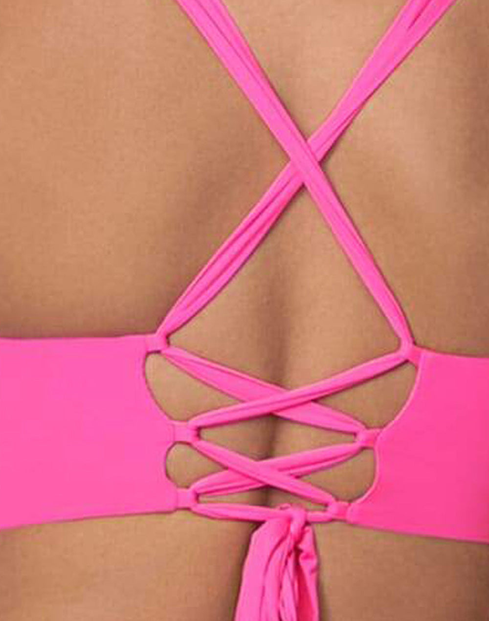Fuchsia Agate Parade D Cup Triangle Bikini Top#color_pink