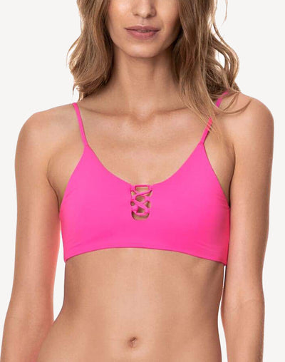 Fuchsia Agate Costa Classic Bikini Top#color_pink