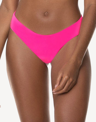 Fuchsia Agate Valery Double V Bikini Bottom#color_pink