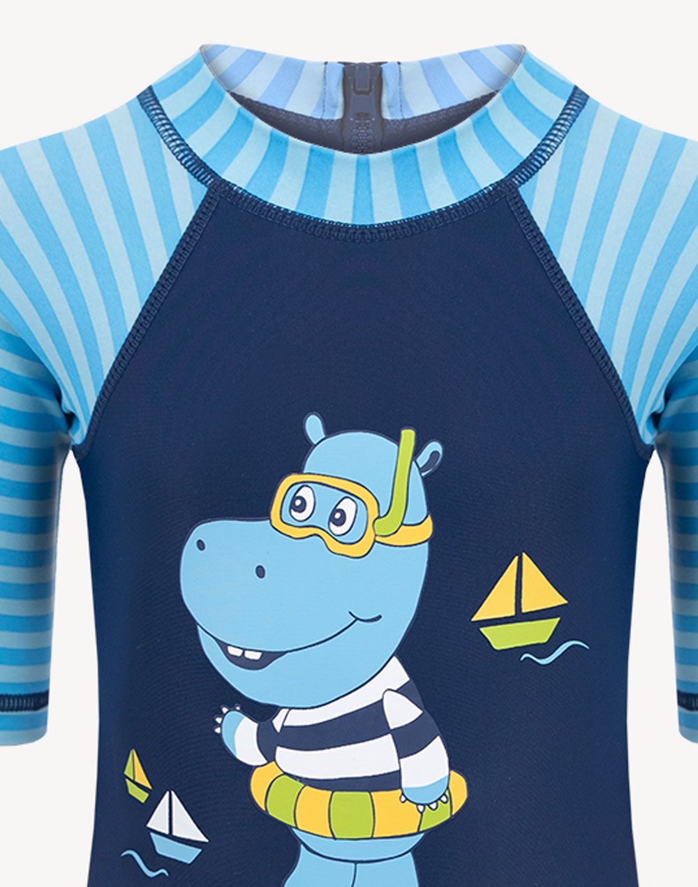 5 Oceans Infant Boy's Hippo UV Suit#color_navy