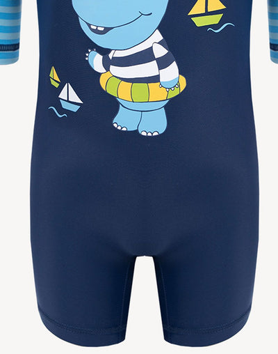 5 Oceans Infant Boy's Hippo UV Suit#color_navy