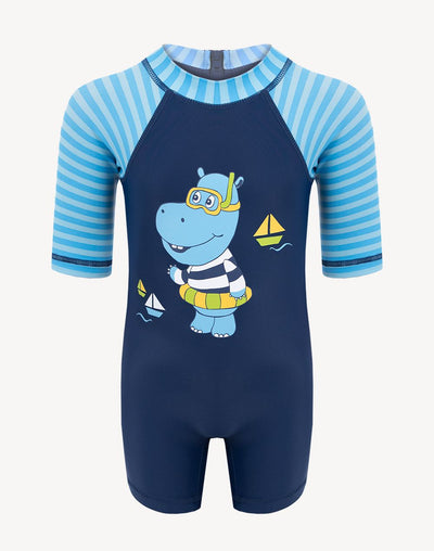 5 Oceans Infant Boy's Hippo UV Suit#color_navy