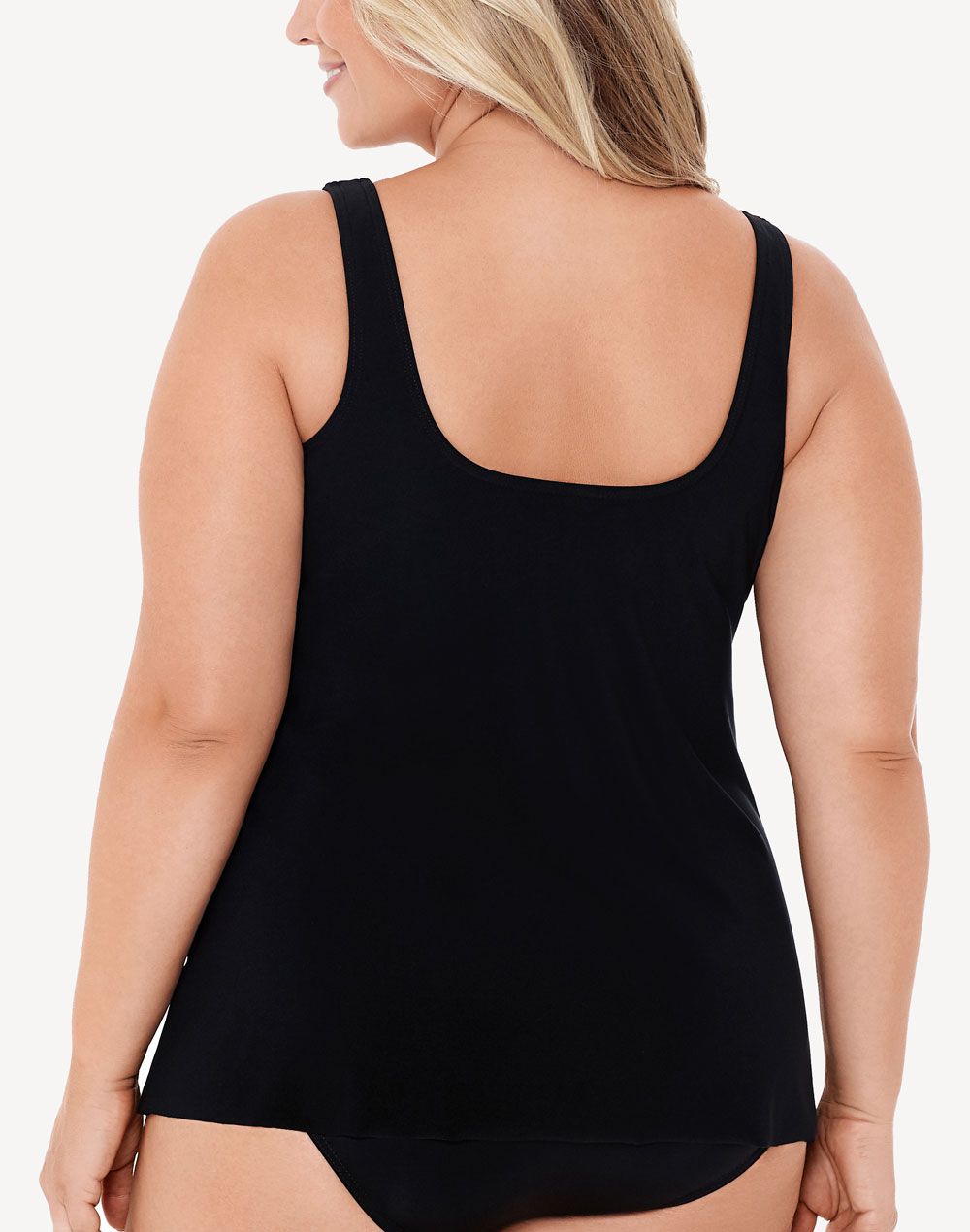 Miraclesuit® Scoop-Neck Tankini Top- Solid