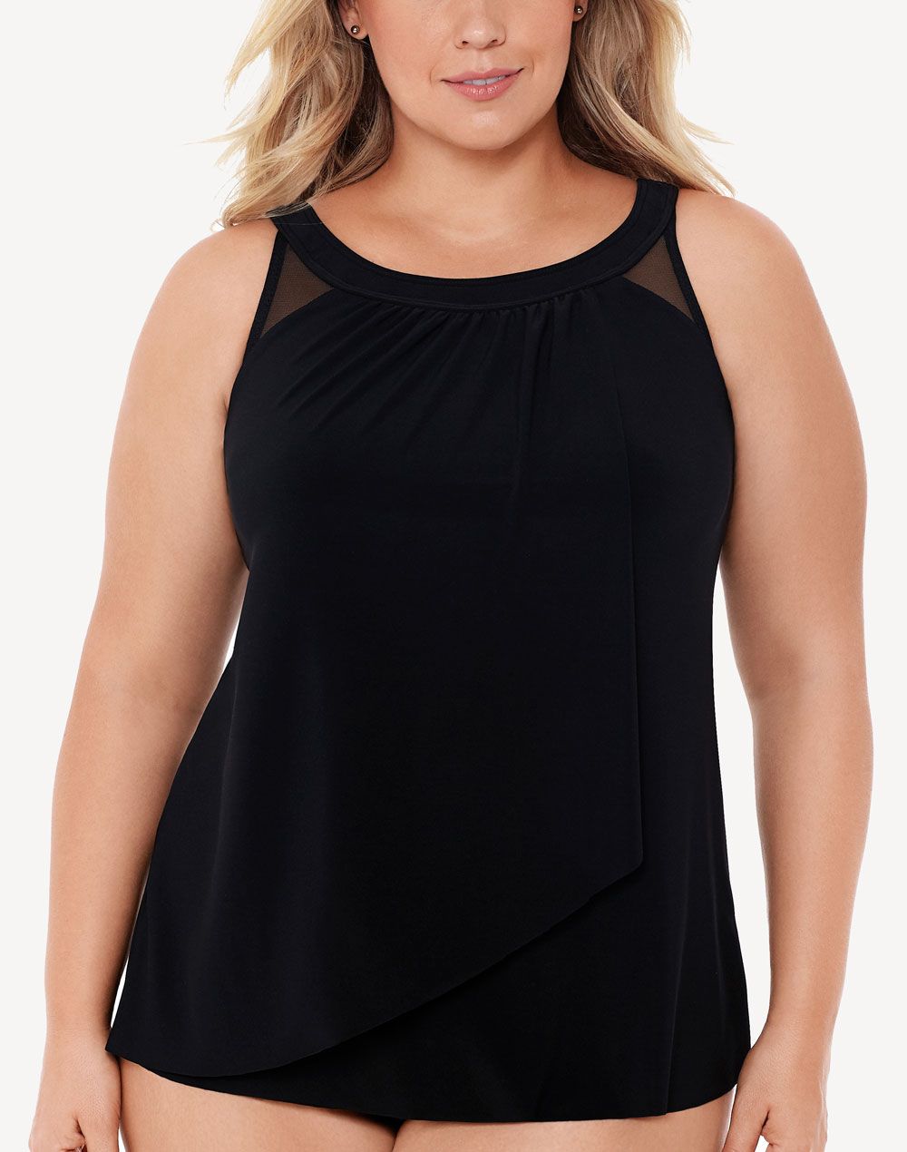 Miraclesuit Ursula Full Figure Underwire Tankini Top#color_black