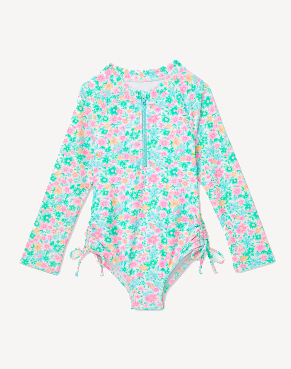 Toddler Delicate Ditsy Long Sleeve Paddle Suit#color_delicate-ditsy-multi