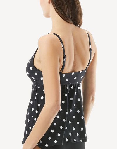 Spotted At Sea Willow Tankini Top#color_black