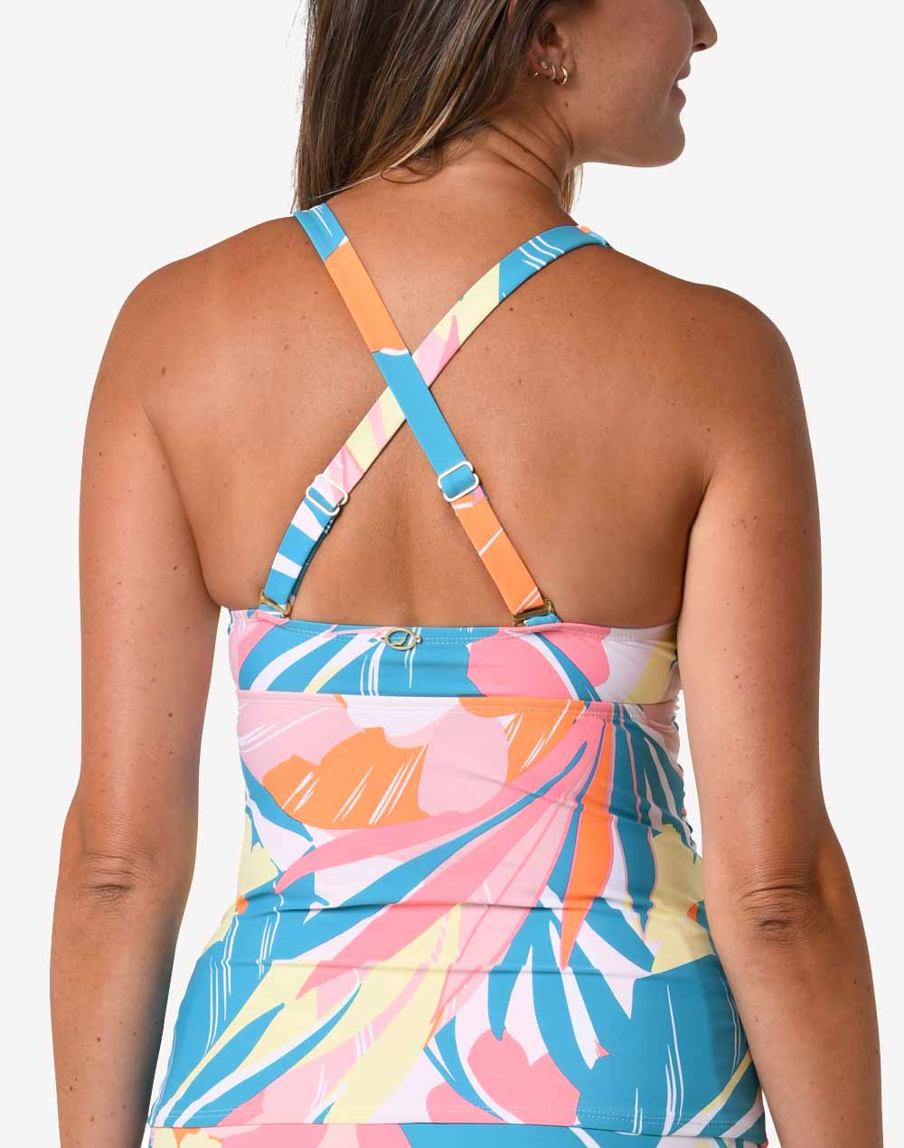 Palms In Paradise Crossback Tankini Top#color_palms-in-paradise