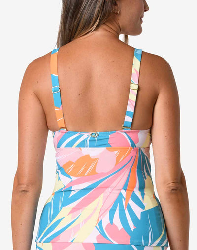 Palms In Paradise Crossback Tankini Top#color_palms-in-paradise