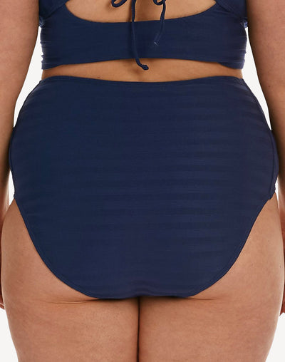 Linea Costa High Waist Bikini Bottom#color_navy
