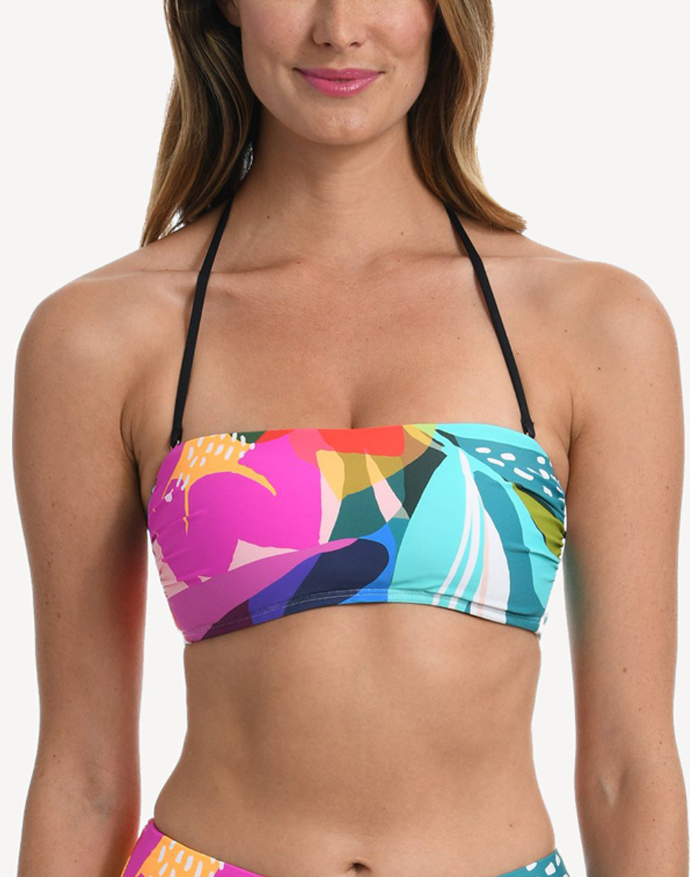 Eclectic Shore Bandeau Bikini Top#color_eclectic-shore