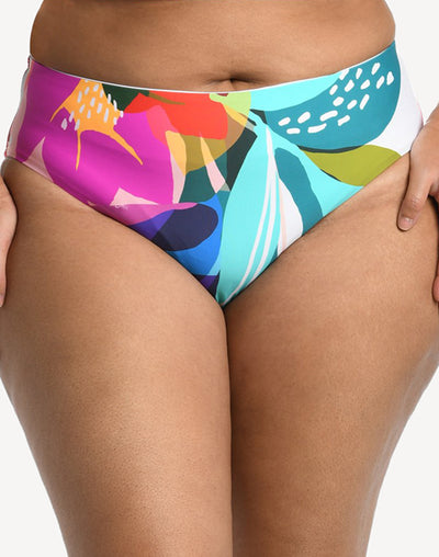 Eclectic Shore Full Figure Bikini Bottom#color_eclectic-shore