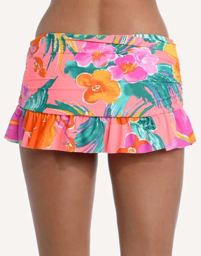 Isla Del Sol Ruffle Swim Skirt Bottom#color_isla-del-sol-coral