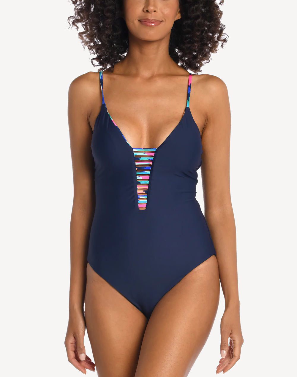 Painted Leaves Reversible Plunge One Piece#color_painted-leaves-multi