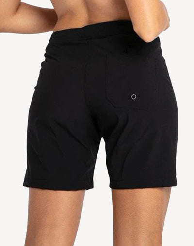 Women's Midway 4Way Stretch Boardshort#color_black