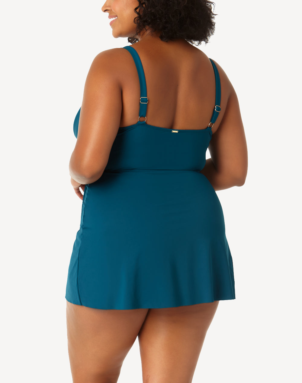 Live In Colour Plus Skirted One Piece#color_teal