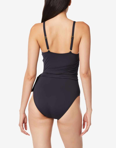 Don't Mesh With Me High Neck One Piece#color_black